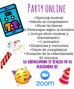 Fiesta con animación Online para niños