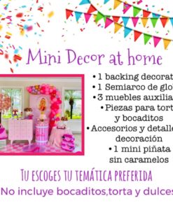 Decoración para fiesta en casa