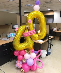 Globos para celebración con número