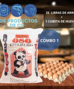 Combo arroz y huevos